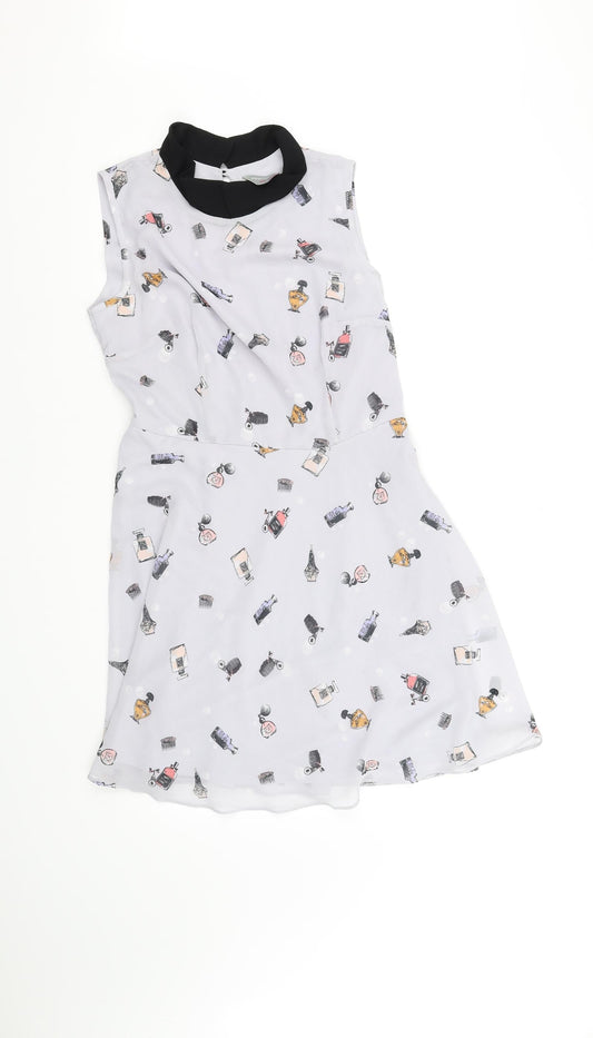 Dorothy Perkins Womens Purple   Fit & Flare  Size 12