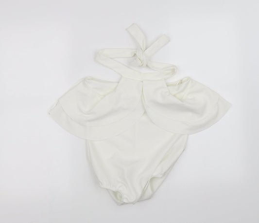 Womens UK Size 12 pre worn White Basic Blouse