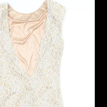 pre worn Womens Gold   Fit & Flare  Size M