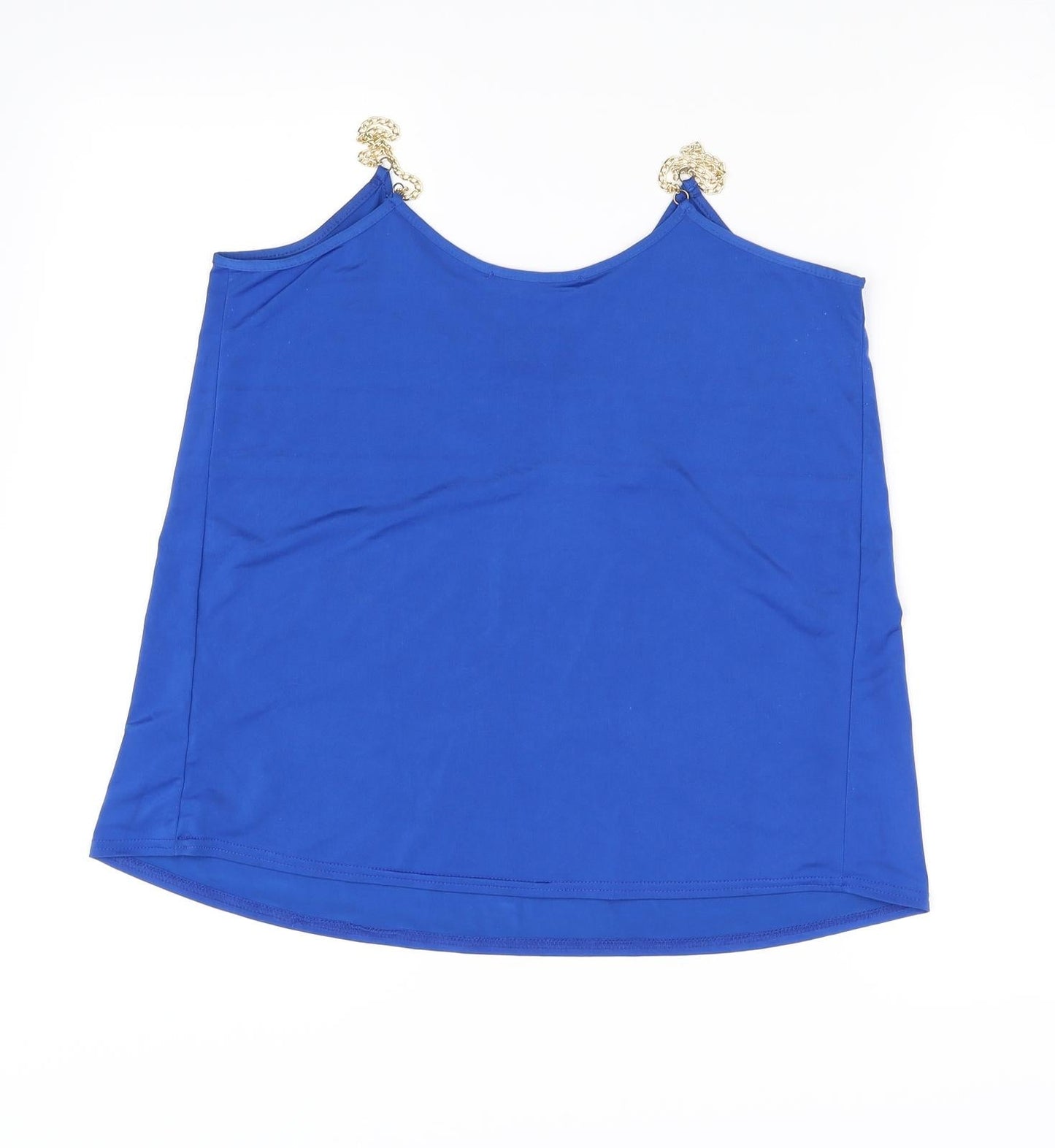Womens UK Size 10 Atmosphere Blue Basic T-Shirt