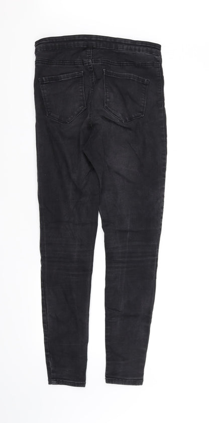 Womens UK Size 14 deniem & co Regular Fit Straight Black Jeans