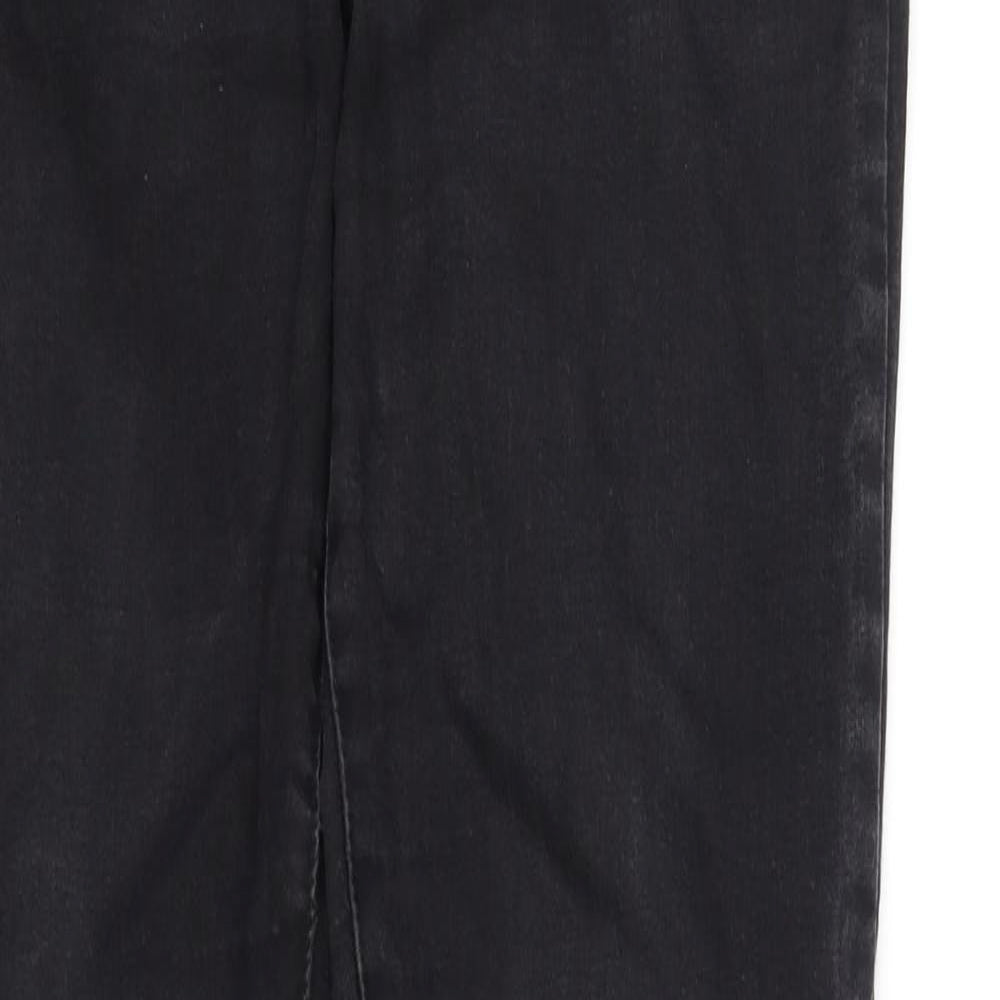 Womens UK Size 14 deniem & co Regular Fit Straight Black Jeans