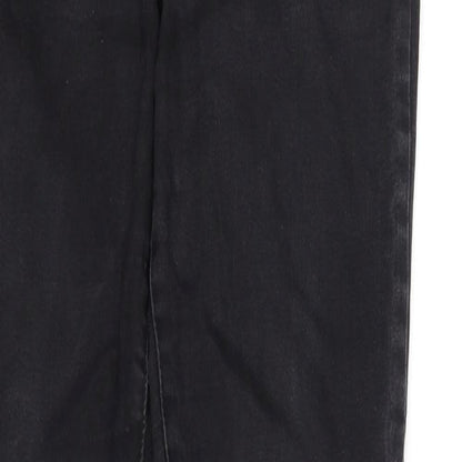 Womens UK Size 14 deniem & co Regular Fit Straight Black Jeans