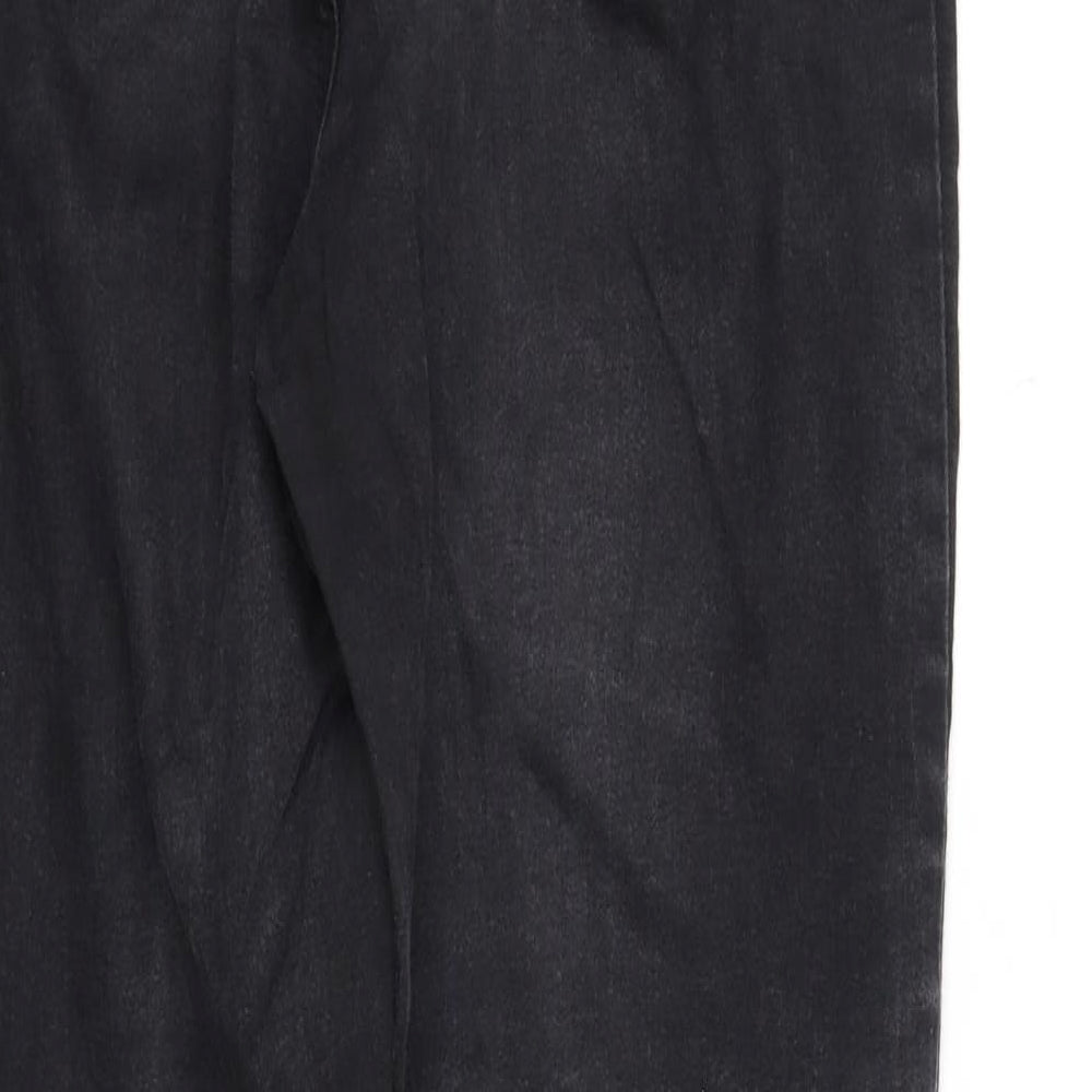 Womens UK Size 14 deniem & co Regular Fit Straight Black Jeans