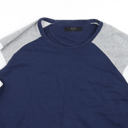 Acw85 Mens Blue   Pullover Jumper Size XL