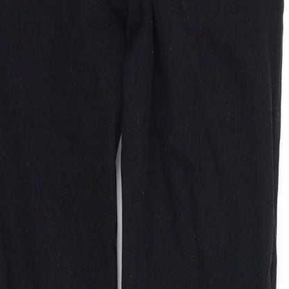 Denim & Co. Womens Black   Straight Jeans Size 32 in L31 in