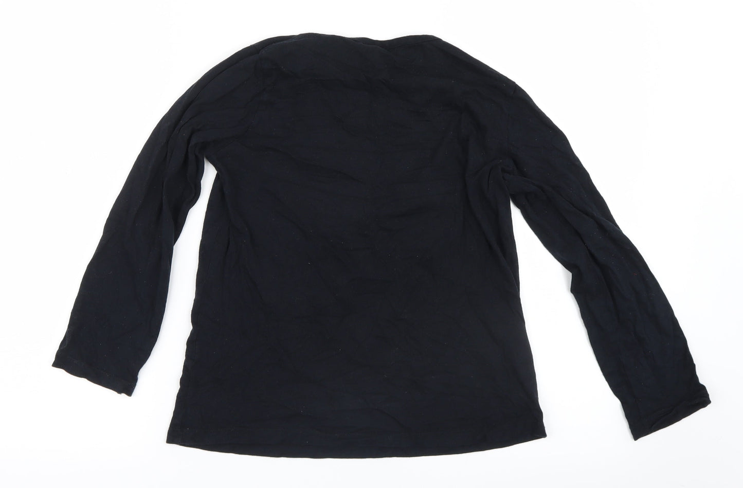 Primark Girls Black   Basic T-Shirt Size 10-11 Years  - Minnie Mouse