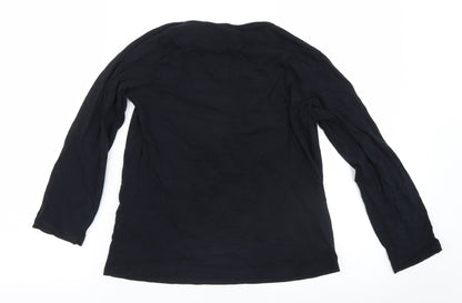 Primark Girls Black   Basic T-Shirt Size 10-11 Years  - Minnie Mouse