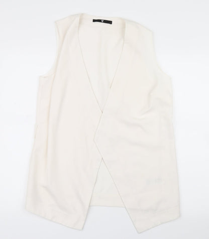 Womens UK Size 12 Very White Gilet