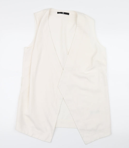 Womens UK Size 12 Very White Gilet