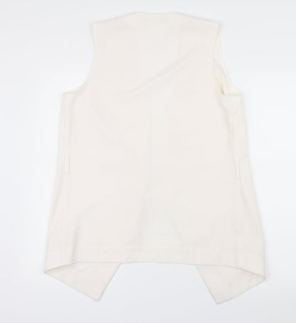Womens UK Size 12 Very White Gilet
