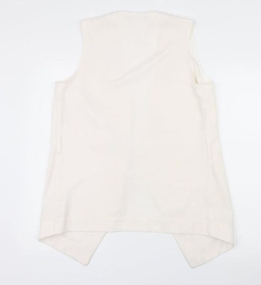 Womens UK Size 12 Very White Gilet