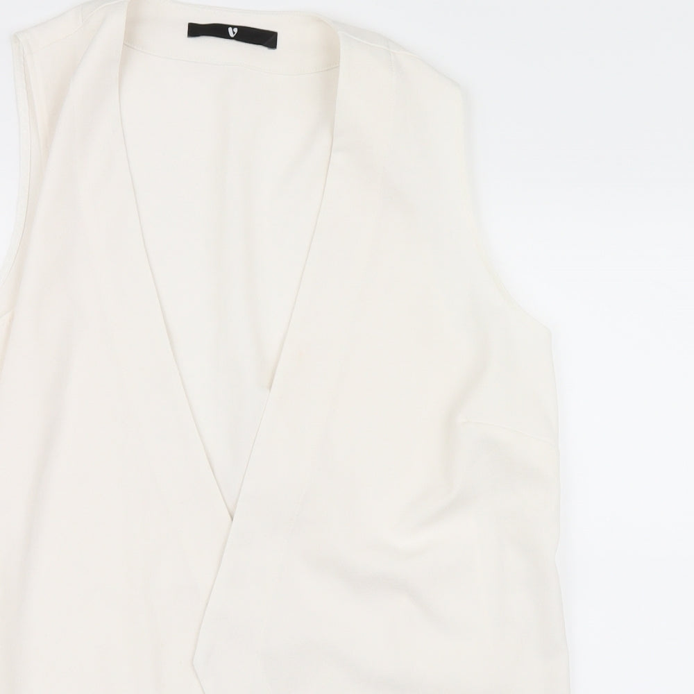 Womens UK Size 12 Very White Gilet