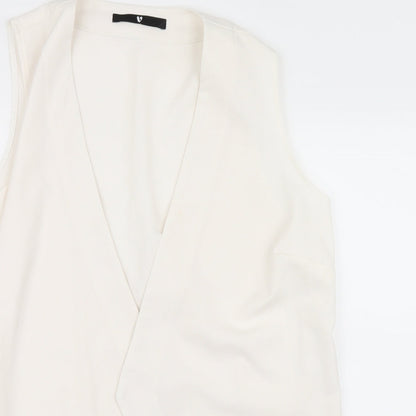 Womens UK Size 12 Very White Gilet