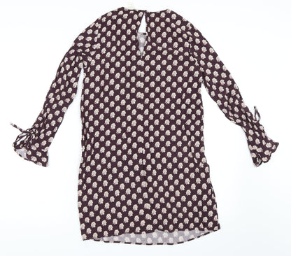 Womens UK Size 32 H&M Purple Tunic Blouse