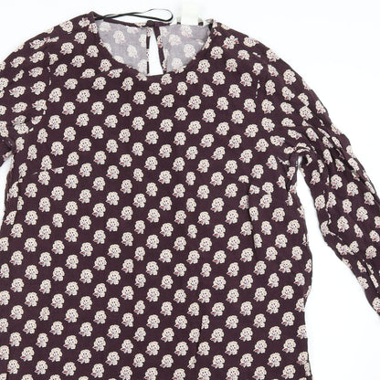 Womens UK Size 32 H&M Purple Tunic Blouse