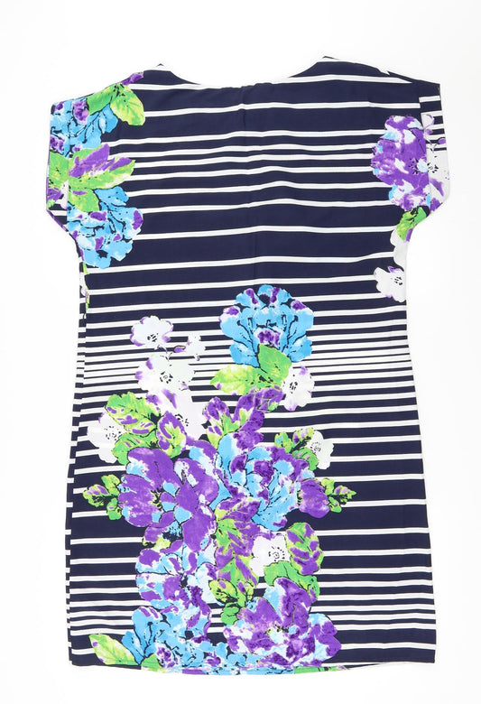 Lakeland Womens Blue Striped  Shift  Size 12