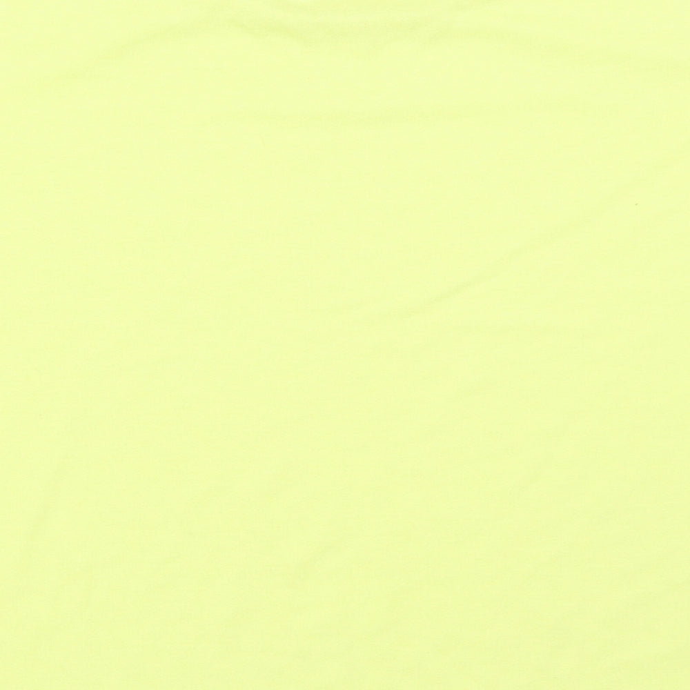 Womens UK Size 12 Papaya Yellow Basic T-Shirt
