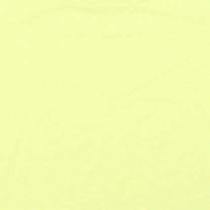 Womens UK Size 12 Papaya Yellow Basic T-Shirt