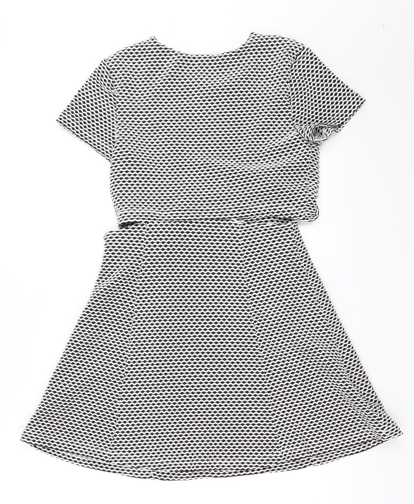 Topshop Womens White   Skater Dress  Size 8