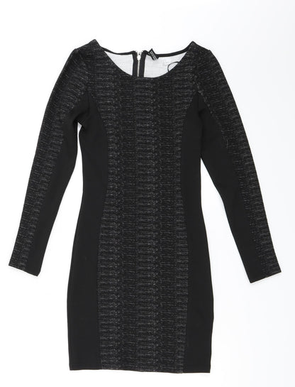 H&M Womens Black   Bodycon  Size 6