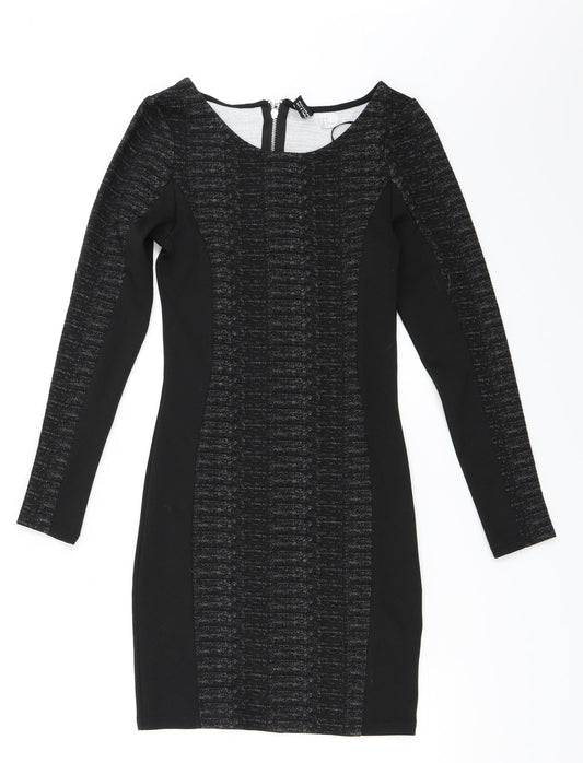 H&M Womens Black   Bodycon  Size 6