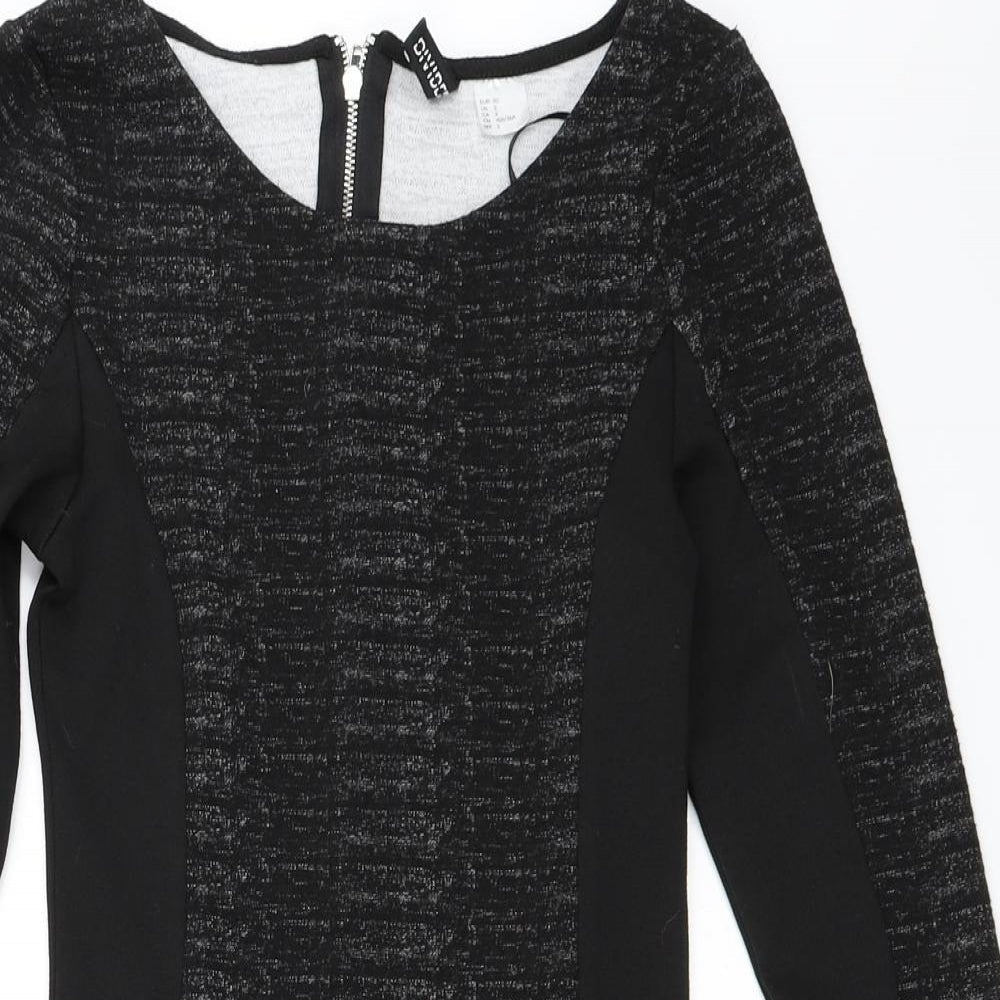 H&M Womens Black   Bodycon  Size 6