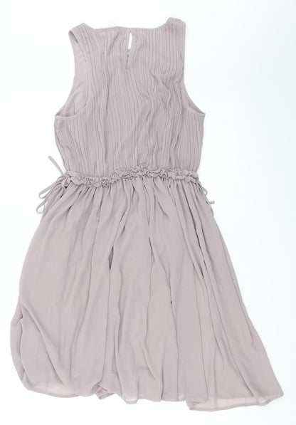 H&M Womens Grey   Skater Dress  Size 40