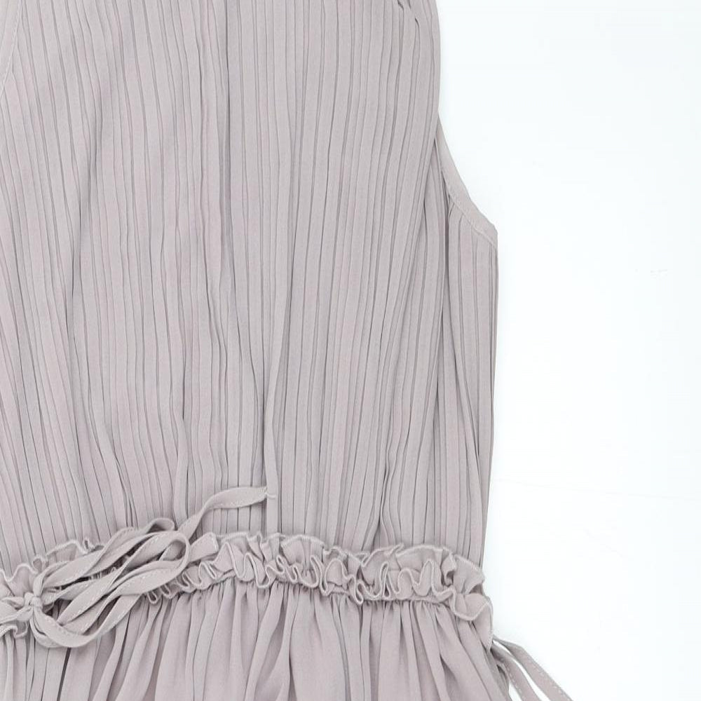 H&M Womens Grey   Skater Dress  Size 40