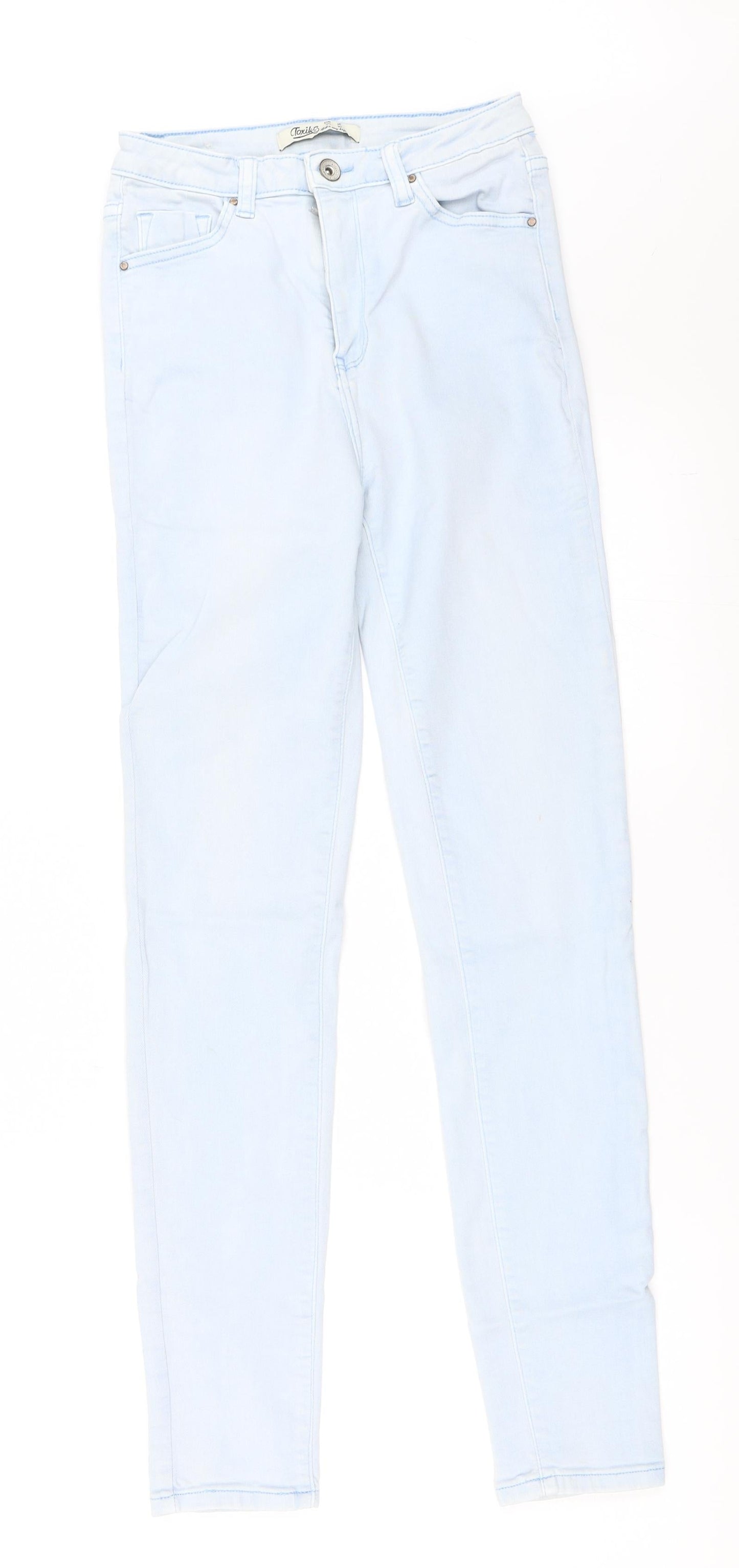 Womens UK Size 10 Preworn Regular Fit Skinny Blue Jeans