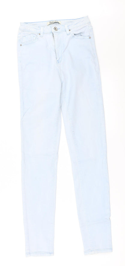 Womens UK Size 10 Preworn Regular Fit Skinny Blue Jeans