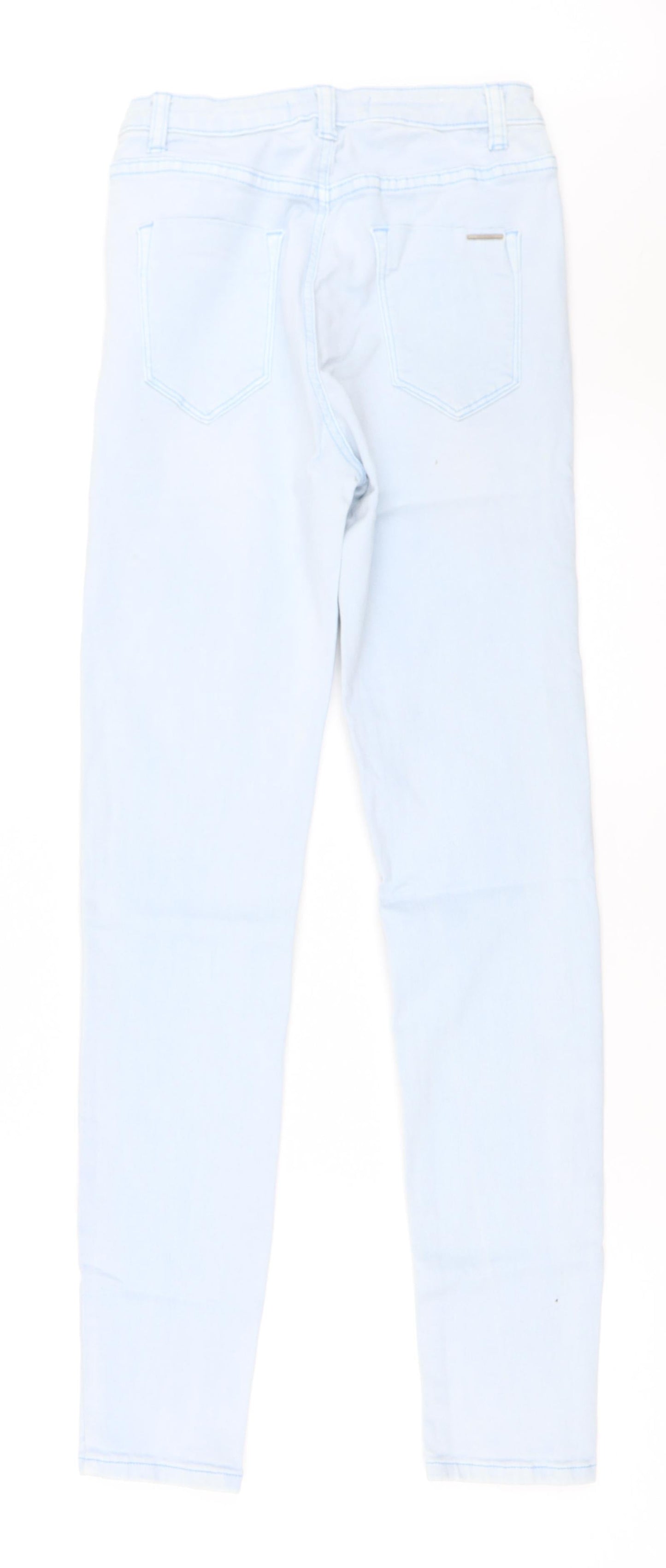 Womens UK Size 10 Preworn Regular Fit Skinny Blue Jeans