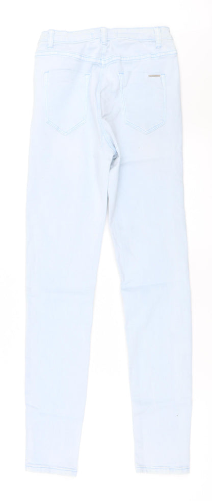 Womens UK Size 10 Preworn Regular Fit Skinny Blue Jeans