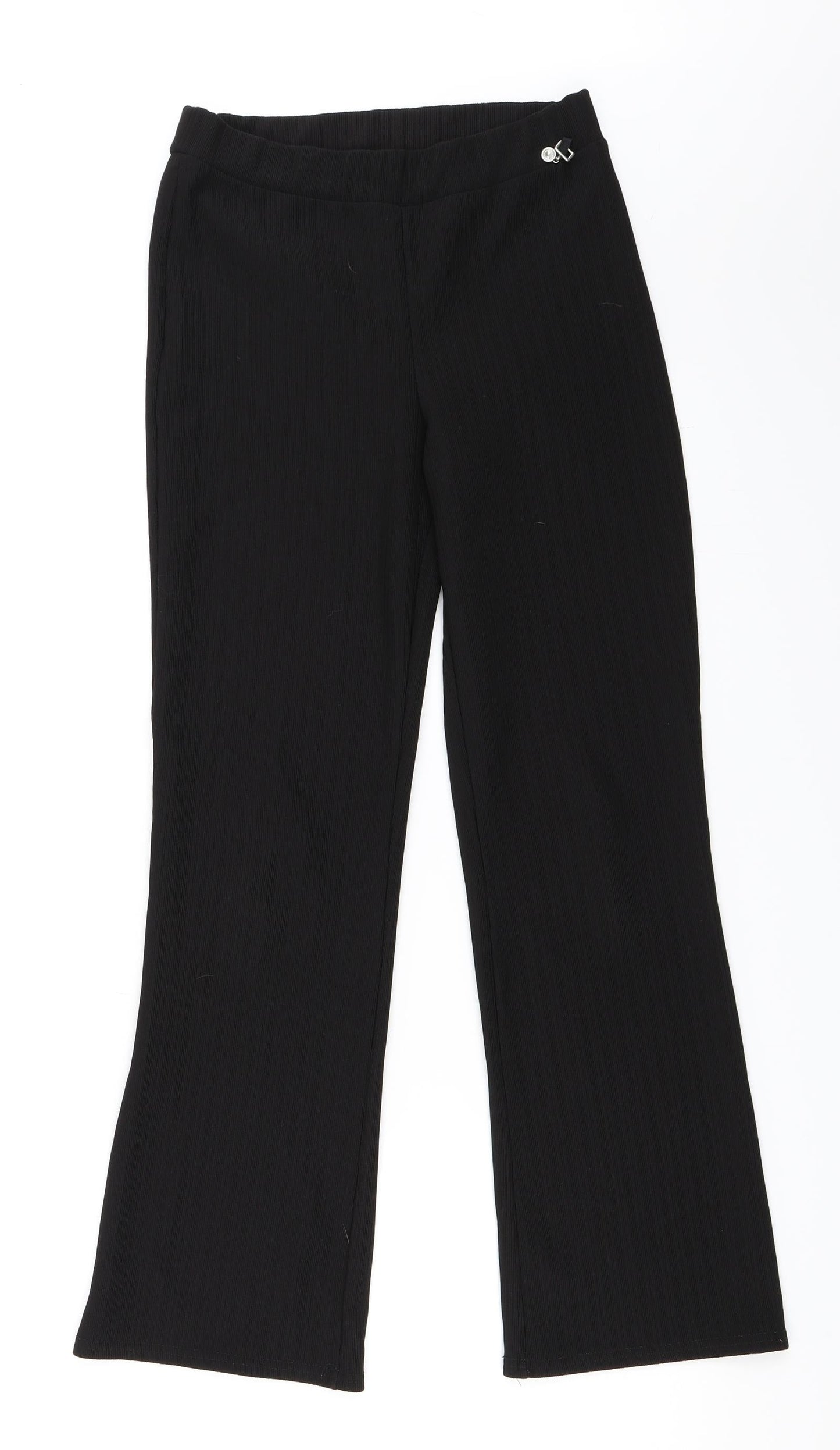 AMARANTO Womens Black   Trousers  Size 8 L27 in
