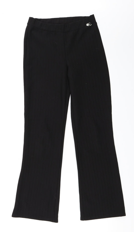 AMARANTO Womens Black   Trousers  Size 8 L27 in