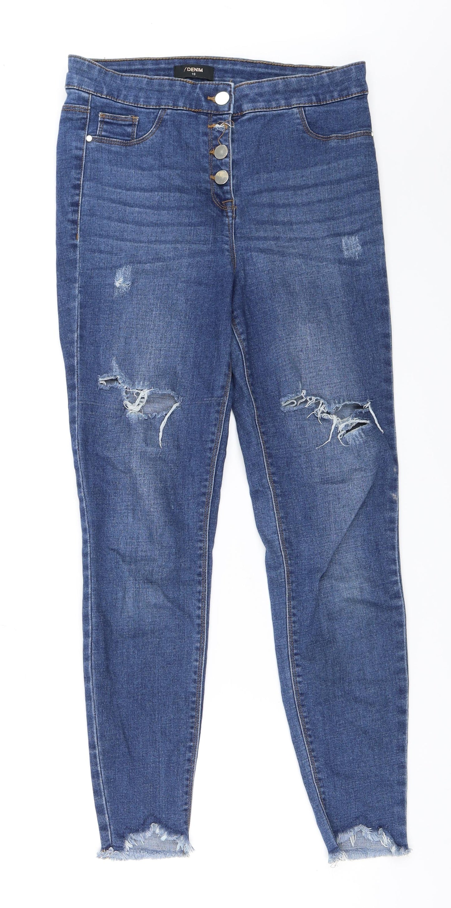 Matalan Womens Blue  Denim Skinny Jeans Size 10 L27 in