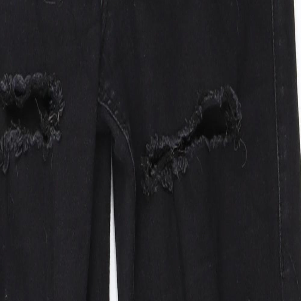 Topshop Womens Black  Denim Skinny Jeans Size 25 in L30 in