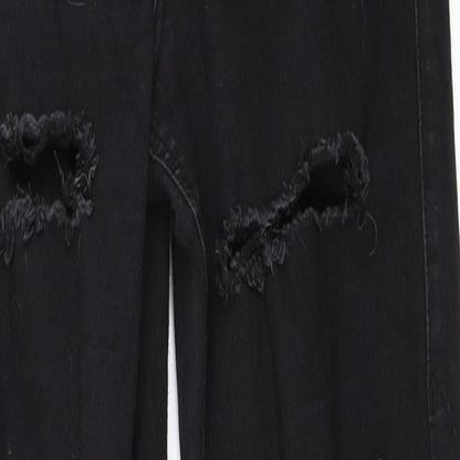 Topshop Womens Black  Denim Skinny Jeans Size 25 in L30 in