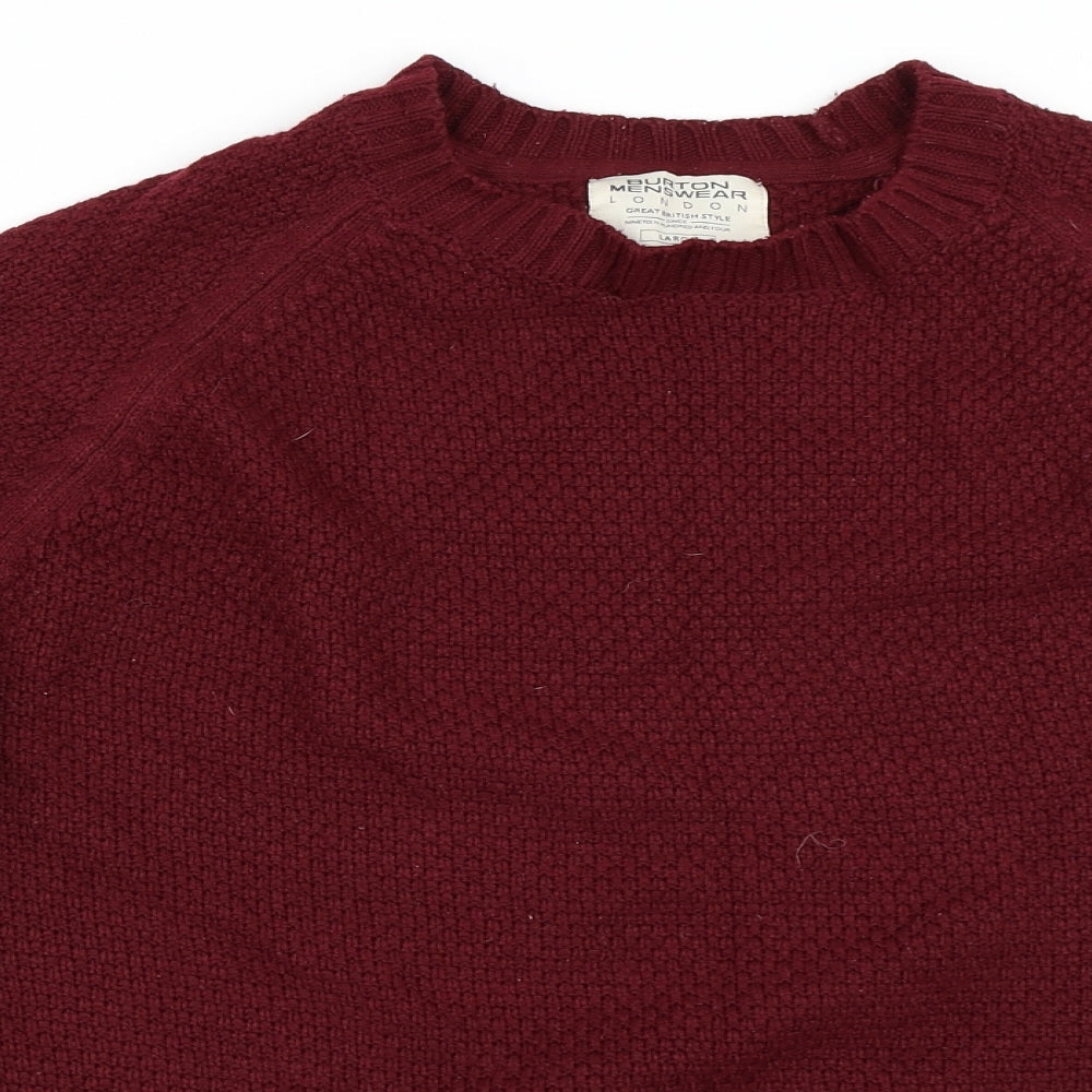 Burton Mens Red   Pullover Jumper Size L