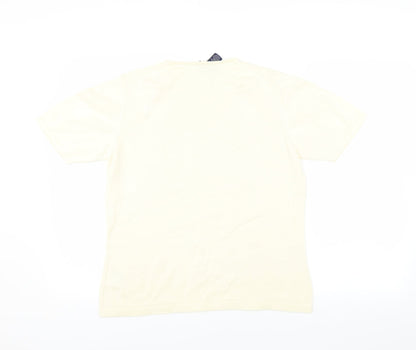 Lands End Womens Yellow   Basic T-Shirt Size 10