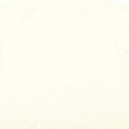 Lands End Womens Yellow   Basic T-Shirt Size 10