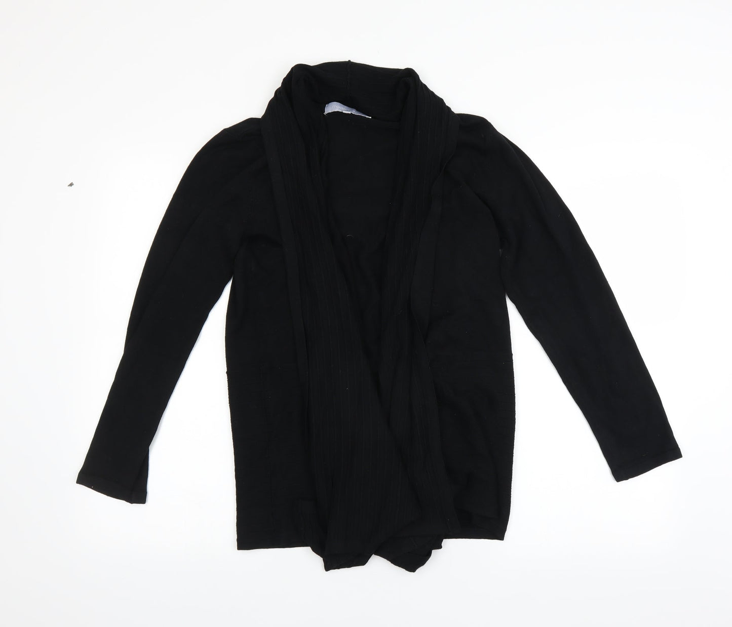 Modern Soul Womens Black   Cardigan Jumper Size S  - Waterfall Cardigan