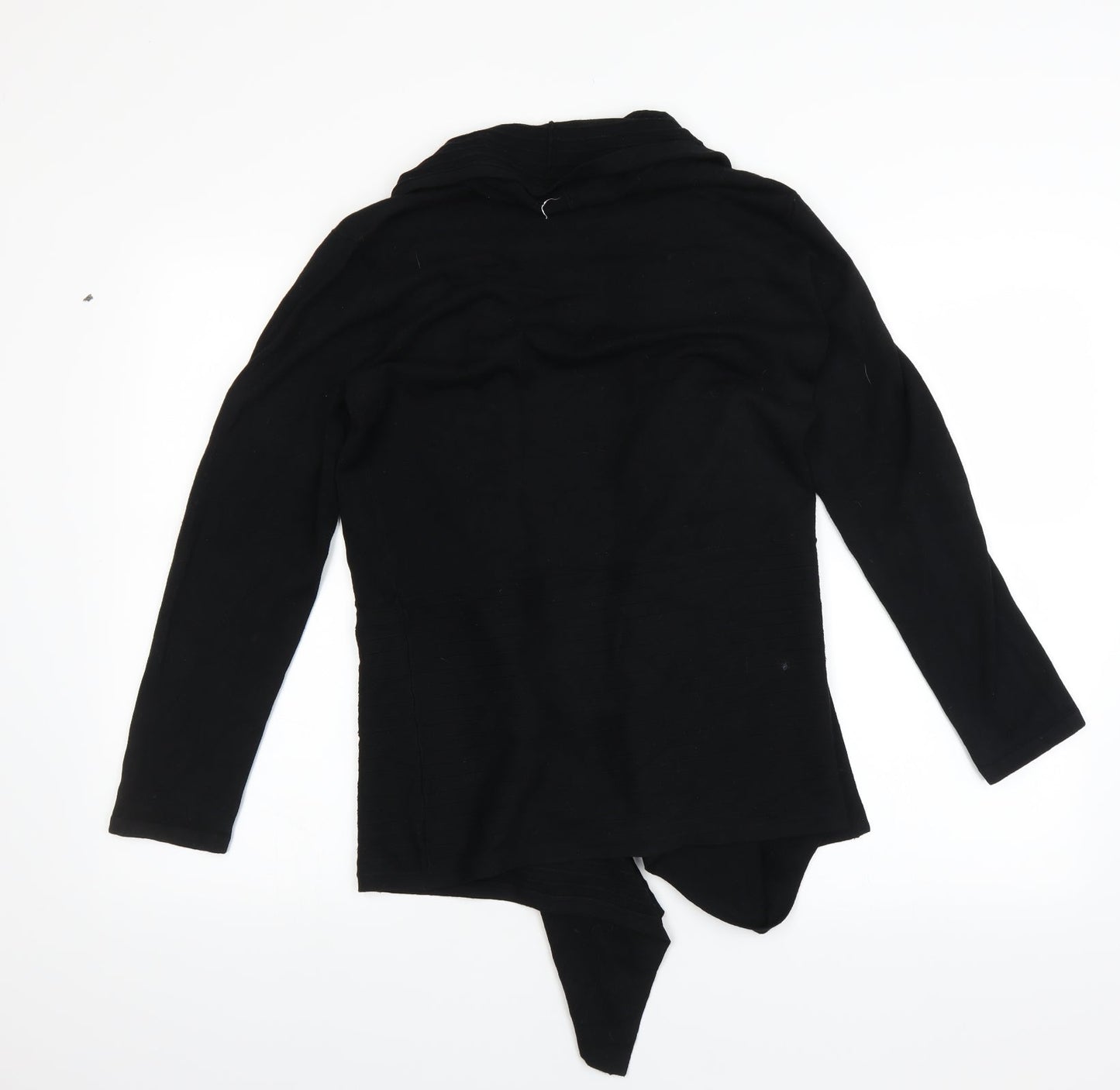 Modern Soul Womens Black   Cardigan Jumper Size S  - Waterfall Cardigan