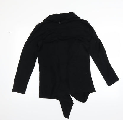 Modern Soul Womens Black   Cardigan Jumper Size S  - Waterfall Cardigan