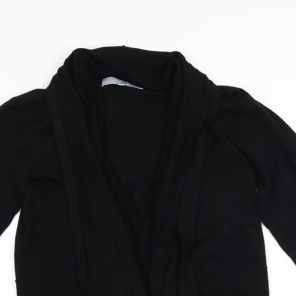 Modern Soul Womens Black   Cardigan Jumper Size S  - Waterfall Cardigan