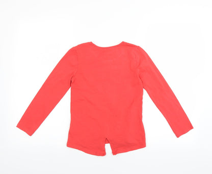 Matalan Girls Red   Basic T-Shirt Size 8 Years