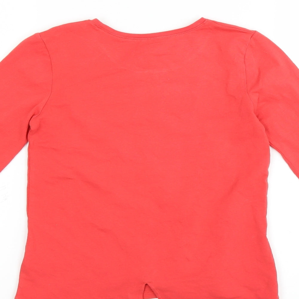 Matalan Girls Red   Basic T-Shirt Size 8 Years