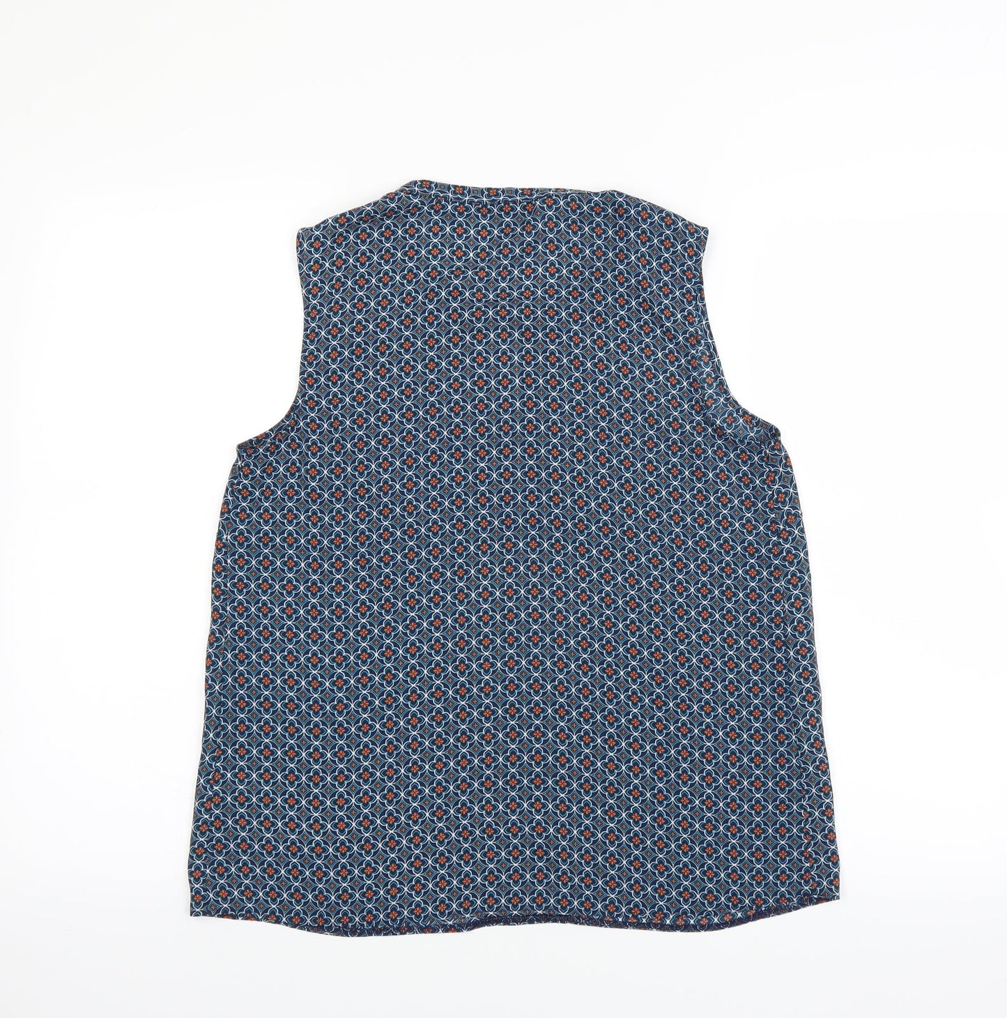 Womens UK Size 8 Sainsburys Blue Basic Blouse