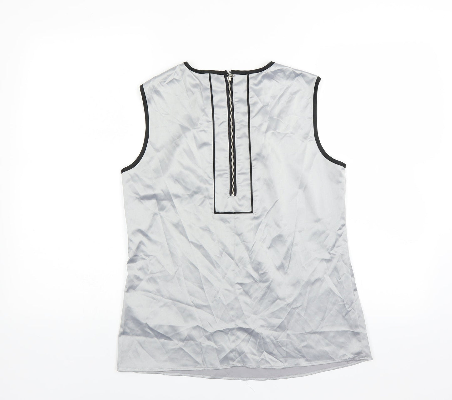 Womens UK Size 12 Marks and Spencer Silver Basic Blouse
