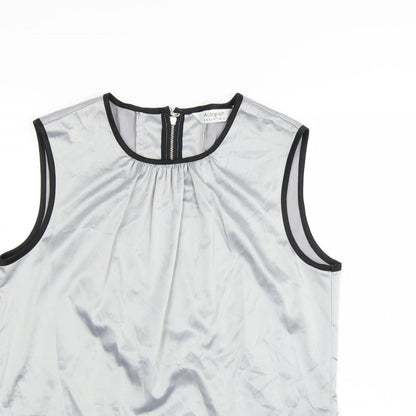 Womens UK Size 12 Marks and Spencer Silver Basic Blouse